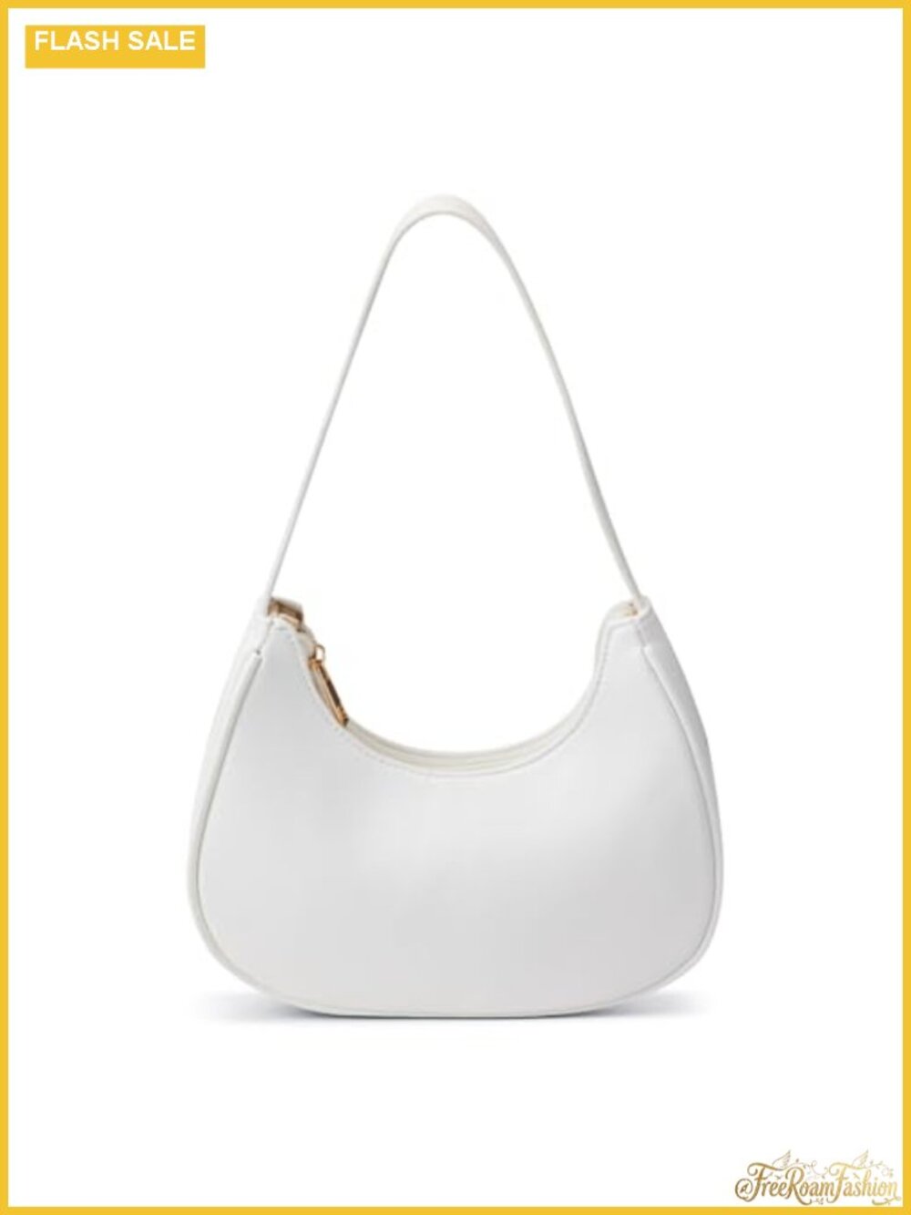 Women's PU Leather Hobo Shoulder Bag with Zipper - Everyday Tote Purse
